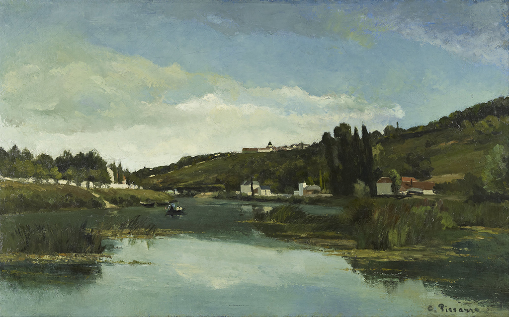 The Marne at Chennevières Camille Pissarro